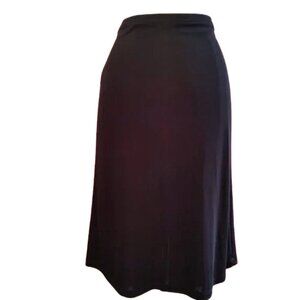 EXPRESS Skirt  Classic Black Stretch Skirt w/ Belt 90s Y2K Vintage Women’s XS